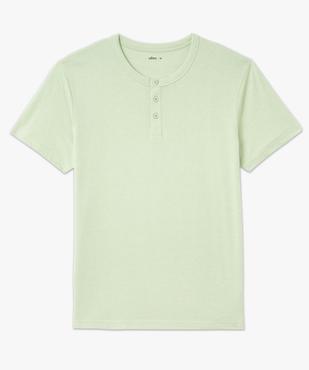 Tee-shirt manches courtes col tunisien homme vue4 - GEMO 4G HOMME - GEMO