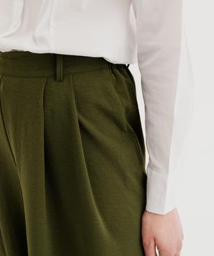 Pantacourt large en toile fluide femme vue7 - GEMO(FEMME PAP) - GEMO