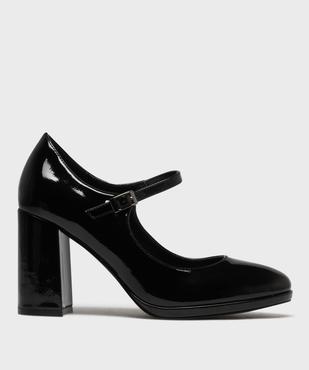 Escarpins vernis à brides avec talon bloc femme - Follow Me vue1 - FOLLOW ME - GEMO