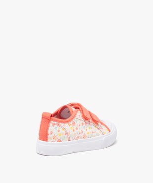 Tennis bébé fille en toile imprimée mille fleurs vue4 - GEMO 4G BEBE - GEMO