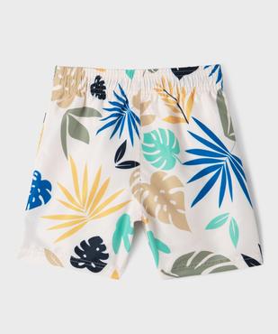 Short de surf à motif feuillage garçon vue3 - GEMO 4G GARCON - GEMO