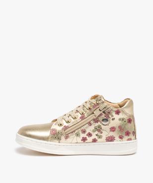 Baskets fille zippées dessus cuir métallisé – NA! vue3 - NA! - GEMO
