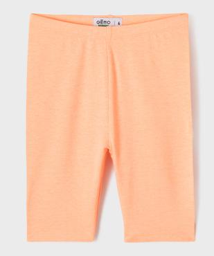 Legging court uni taille élastique fille vue2 - GEMO (ENFANT) - GEMO