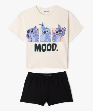 Pyjashort à motif Stitch fille - Disney vue1 - LILO & STITCH - GEMO