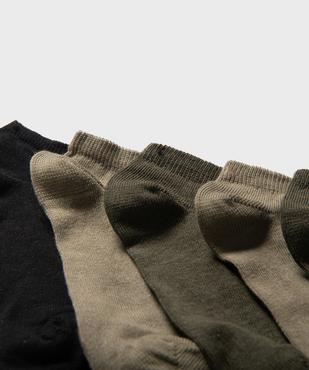 Chaussettes garçon ultra-courtes unies (lot de 5 paires) vue2 - GEMO 4G GARCON - GEMO