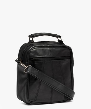 Sacoche en cuir avec bandoulière amovible homme vue2 - GEMO (ACCESS) - GEMO