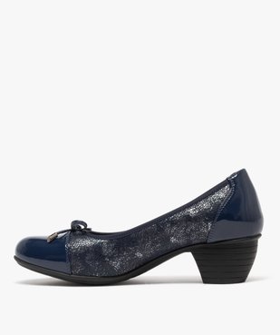 Escarpins confort look ballerine femme vue3 - G'FLEX GEMO FOR GOOD - GEMO