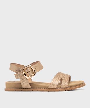 Sandales plates à brides métallisées femme - Valentina Baldano vue1 - VALENTINA BALDA - GEMO