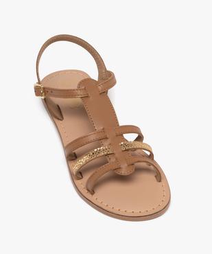 Sandales en cuir multibrides fille vue5 - TANEO - GEMO