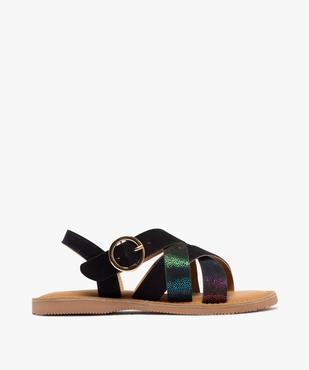 Sandales en cuir à brides croisées fille - Tanéo vue1 - TANEO GEMO FOR GOOD - GEMO