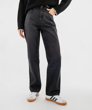 Jean Full Lenght Straight taille haute femme vue2 - GEMO 4G FEMME - GEMO