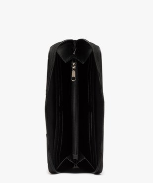 Portefeuille femme à large zip et motifs géométriques vue3 - GEMO (ACCESS) - GEMO