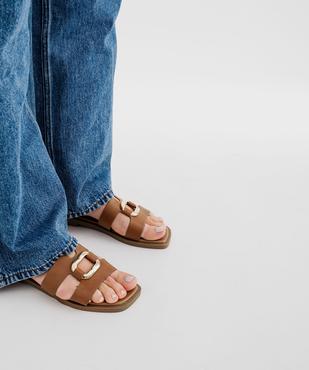 Mules plates avec bijou sur le dessus femme - Follow Me vue7 - FOLLOW ME - GEMO