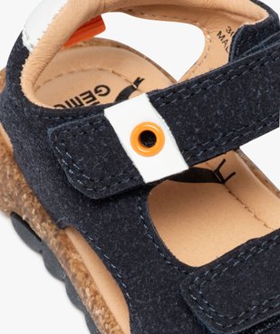 Sandales bébé garçon unies à scratch style sportswear vue6 - GEMO(BEBE DEBT) - GEMO