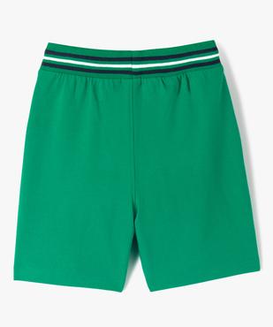 Bermuda garçon en maille avec poche contrastante vue3 - GEMO (ENFANT) - GEMO