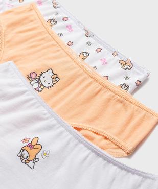 Culottes en coton motifs chatons fille (lot de 5) - Hello Kitty vue2 - HELLO KITTY - GEMO