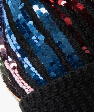 Bonnet femme à pompon et sequins brillants vue2 - GEMO (ACCESS) - GEMO
