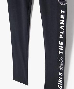 Legging fille à ceinture plate et motif contrastant vue2 - GEMO (JUNIOR) - GEMO