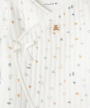 Ensemble bébé 2 pièces : combinaison et bonnet imprimés - LuluCastagnette vue2 - LULUCASTAGNETTE - GEMO