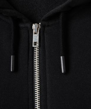 Sweat fille zippé en jersey molletonné avec capuche vue2 - GEMO (JUNIOR) - GEMO