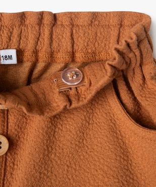 Ensemble bébé fille 2 pièces : short et collants chauds vue2 - GEMO(BEBE DEBT) - GEMO