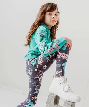 Legging long imprimé fille vue1 - GEMO (ENFANT) - GEMO
