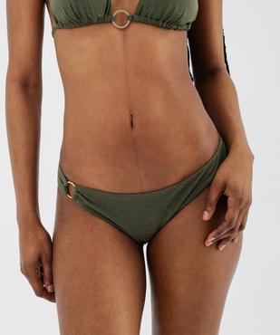 Bas de maillot de bain culotte à fines paillettes femme vue1 - GEMO (PLAGE) - GEMO