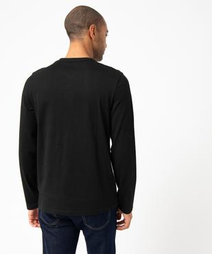 Tee-shirt à manches longues et col tunisien homme vue3 - GEMO 4G HOMME - GEMO