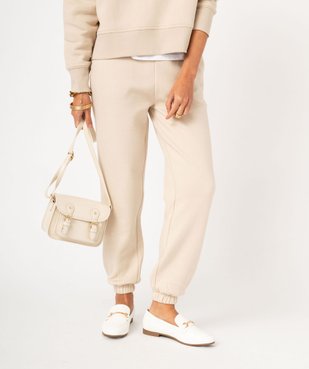 Pantalon de jogging en molleton femme vue1 - GEMO(FEMME PAP) - GEMO