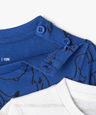 Tee-shirt bébé garçon à manches courtes (lot de 3) vue2 - GEMO(BEBE DEBT) - GEMO