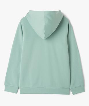 Sweat à capuche avec inscription garçon vue3 - GEMO (JUNIOR) - GEMO