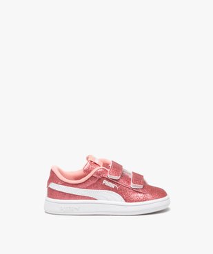 Baskets fille unies à paillettes avec double scratch - Puma vue1 - PUMA - GEMO