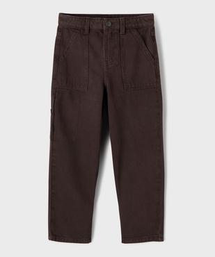 Pantalon charpentier en toile de coton garçon vue1 - GEMO (ENFANT) - GEMO