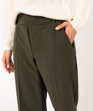 Pantalon 7/8ème à plis en maille fluide femme vue2 - GEMO(FEMME PAP) - GEMO