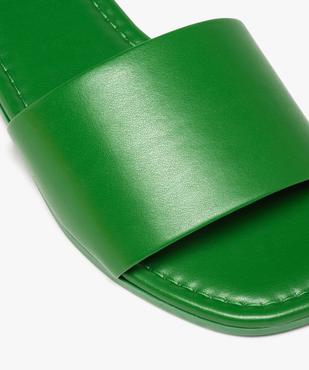 Mules femme unies à talon plat et bride droite vue6 - GEMO (CASUAL) - GEMO