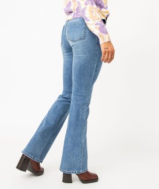 Jean bootcut taille normale en coton stretch femme vue3 - GEMO 4G FEMME - GEMO