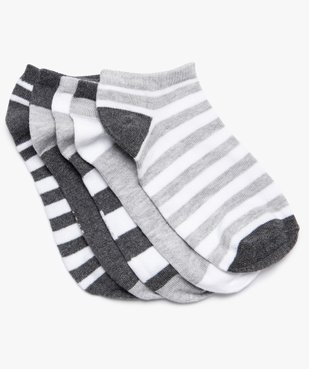 Chaussettes garçon bicolores ultra-courtes (lot de 5) vue1 - GEMO (ENFANT) - GEMO