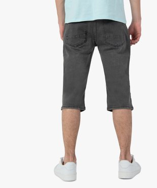 Bermuda/pantacourt homme en jean légèrement délavé vue3 - GEMO (HOMME) - GEMO