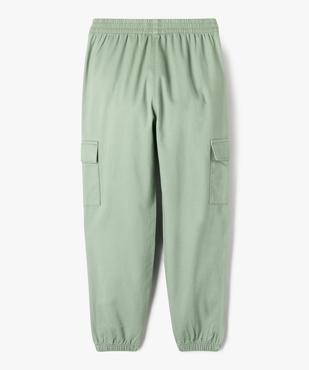 Pantalon cargo avec taille élastique fille vue3 - GEMO 4G FILLE - GEMO