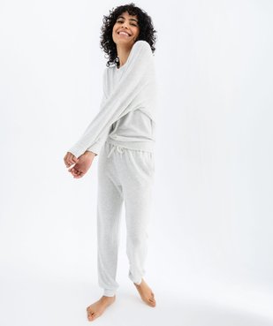 Haut de pyjama à manches chauve-souris femme vue10 - GEMO 4G FEMME - GEMO