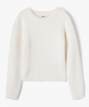 Pull à col rond en maille duveteuse fille vue1 - GEMO (ENFANT) - GEMO