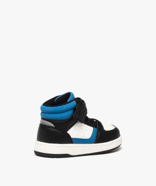 Baskets bébé garçon mid-cut tricolores à scratch  vue5 - GEMO 4G BEBE - GEMO
