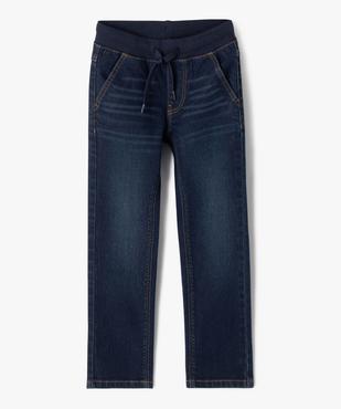 Jean Regular avec taille ajustable en bord-côte garçon vue1 - GEMO 4G GARCON - GEMO