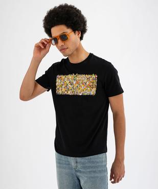 Tee-shirt manches courtes imprimé homme - The Simpsons vue1 - SIMPSONS - GEMO
