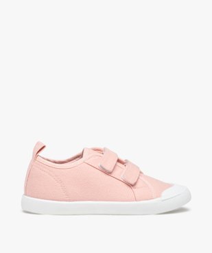 Baskets fille en toile unie  fermeture scratch vue1 - GEMO (ENFANT) - GEMO
