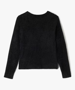 Pull en maille duveteuse à col rond fille vue3 - GEMO (JUNIOR) - GEMO