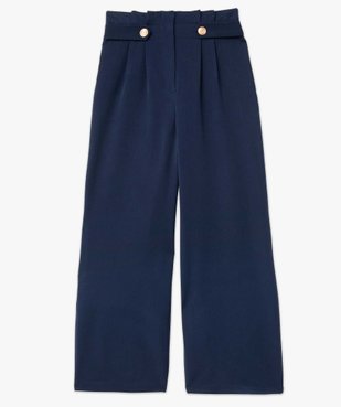 Pantacourt femme taille haute coupe ample vue4 - GEMO(FEMME PAP) - GEMO