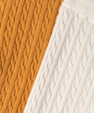 Pantalon en maille torsadée bébé (lot de 2) vue2 - GEMO(BB COUCHE) - GEMO