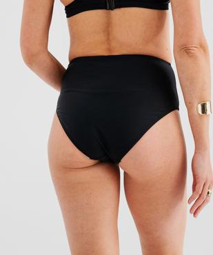 Bas de maillot de bain forme culotte taille haute sculptant femme vue3 - GEMO (PLAGE) - GEMO