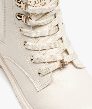 Boots à lacets et semelle crantée fille - LuluCastagnette du 31 au 36 vue6 - LULU CASTAGNETT - GEMO